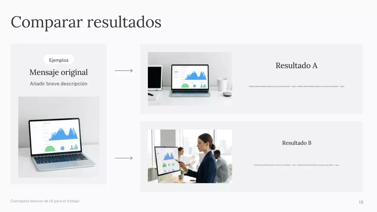 Presentación del curso de IA simple de Green and Blue