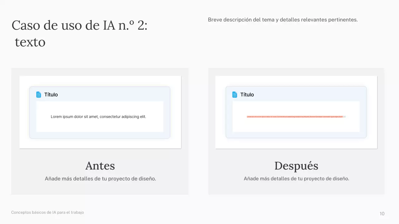 Presentación del curso de IA simple de Green and Blue