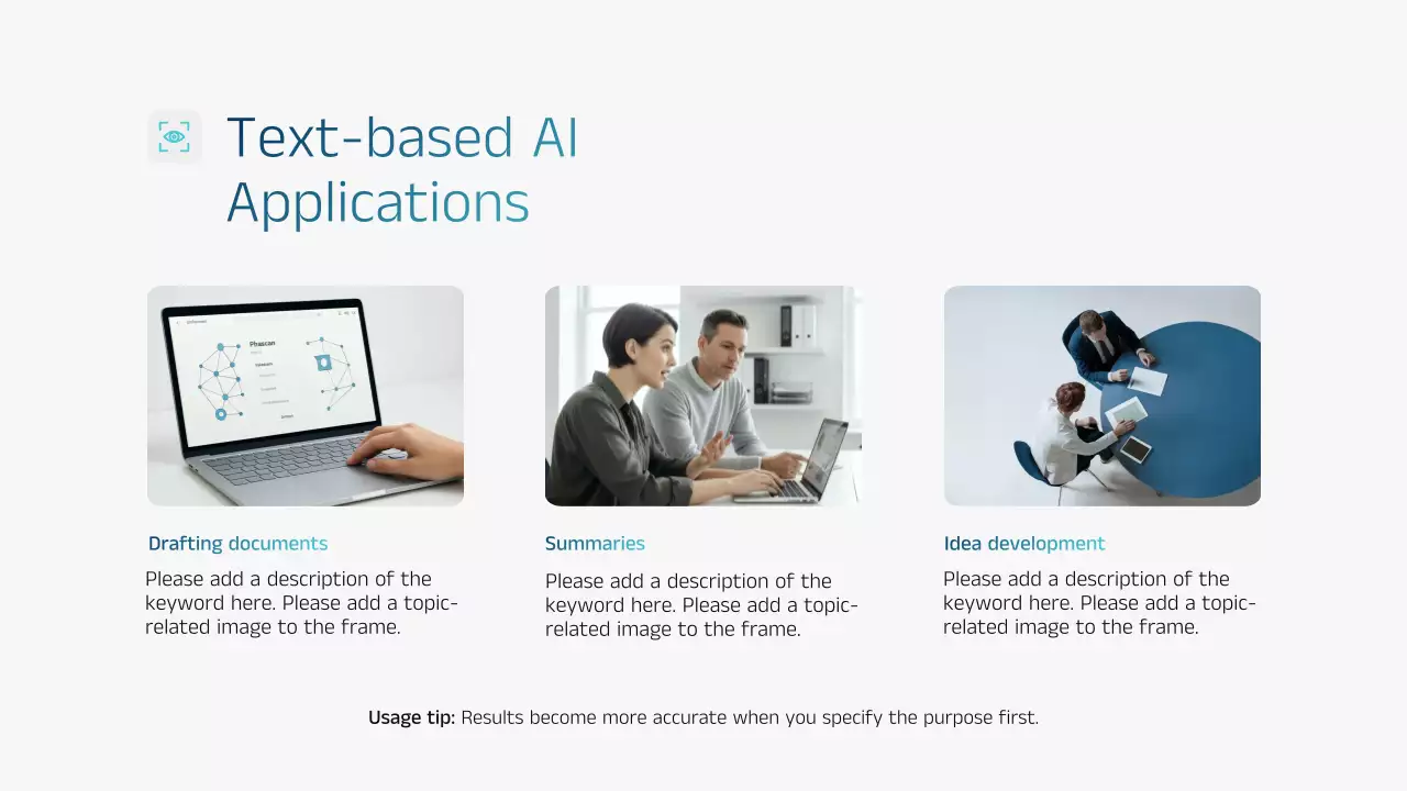 블루 모던 AI 교육 발표 프레젠테이션
