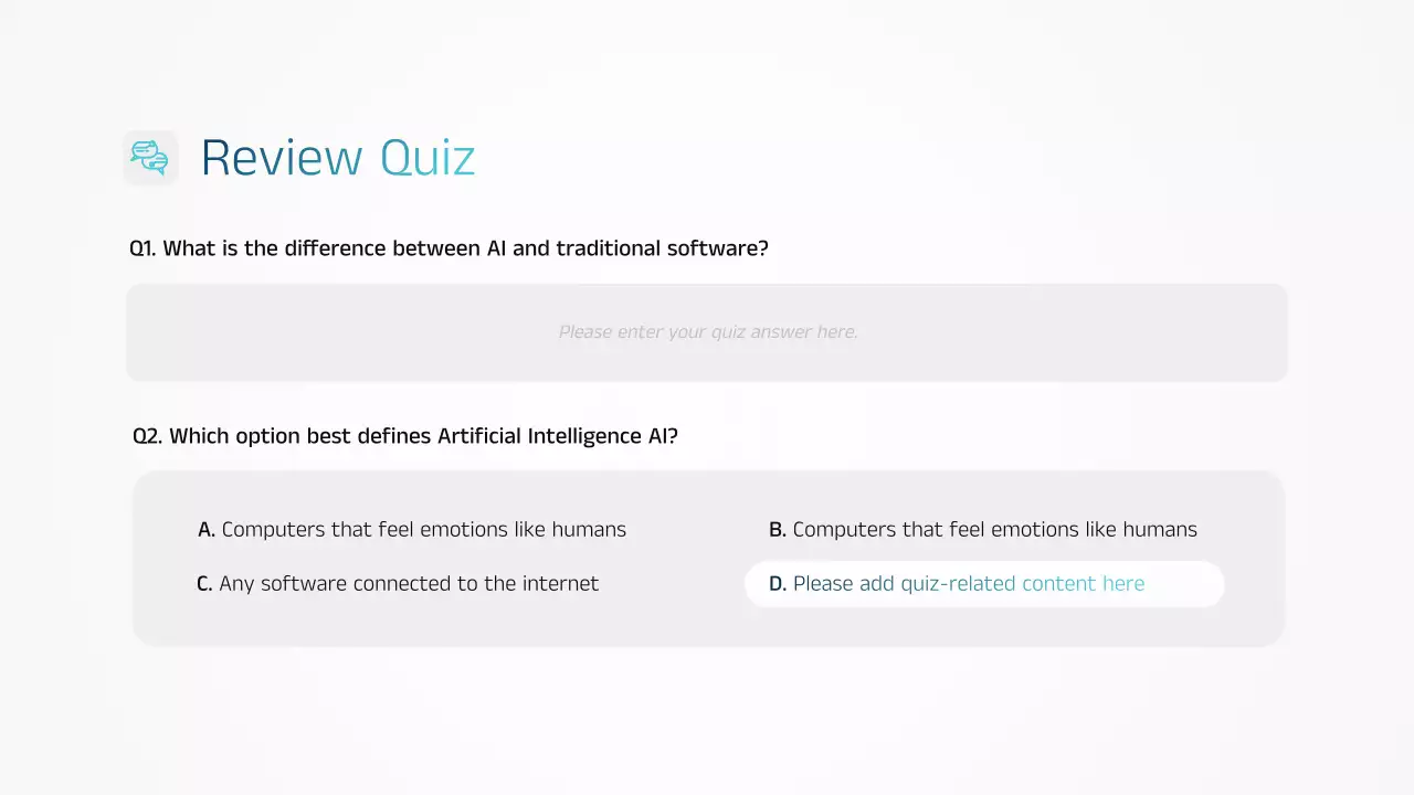 블루 모던 AI 교육 발표 프레젠테이션