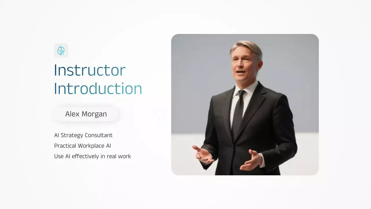 블루 모던 AI 교육 발표 프레젠테이션