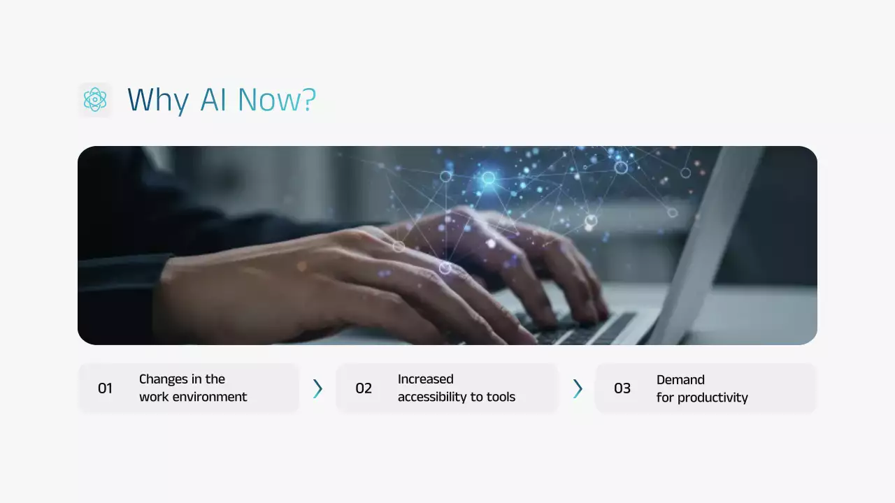 블루 모던 AI 교육 발표 프레젠테이션