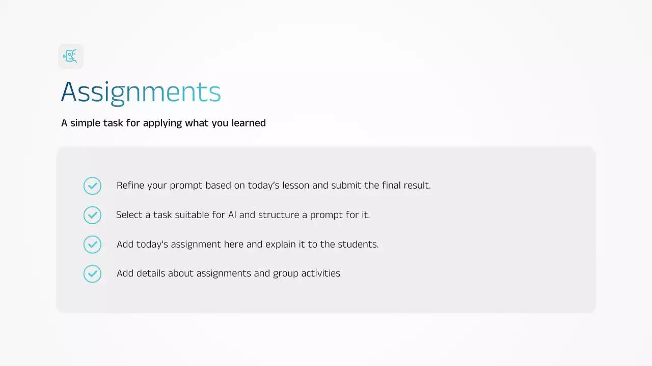 블루 모던 AI 교육 발표 프레젠테이션