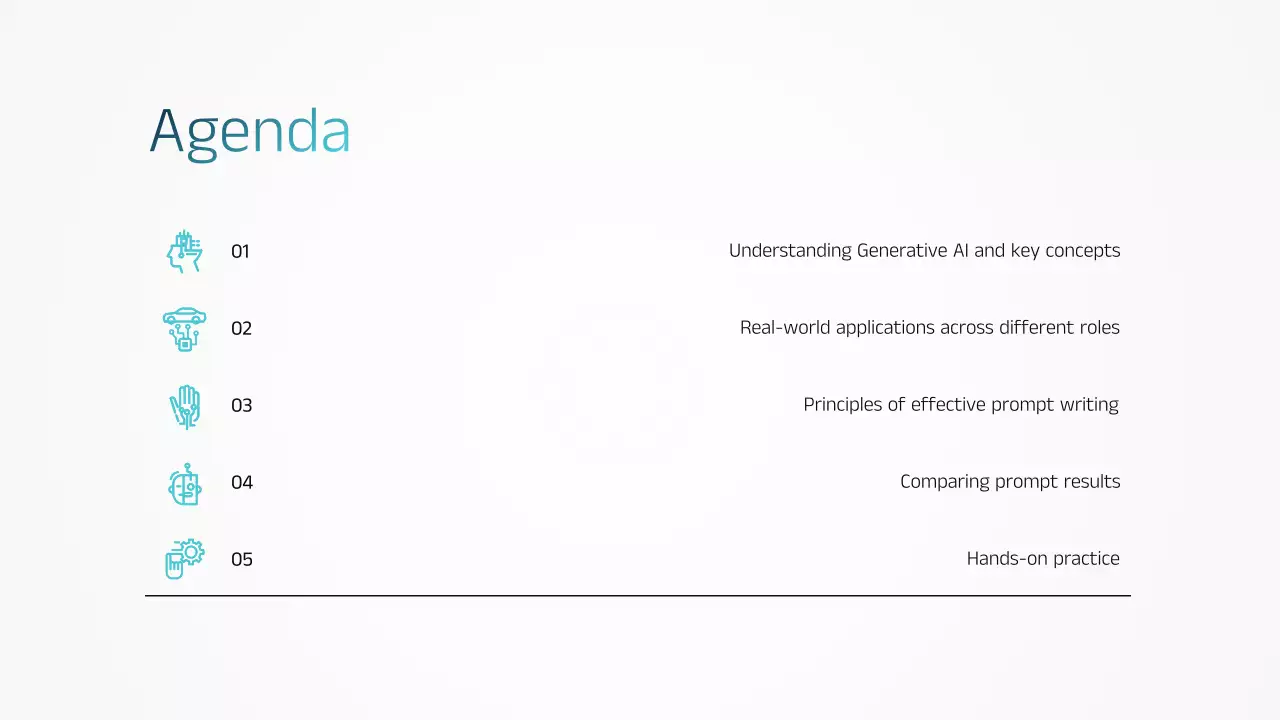 블루 모던 AI 교육 발표 프레젠테이션