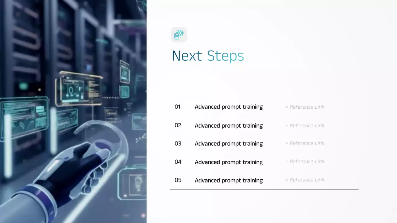 블루 모던 AI 교육 발표 프레젠테이션