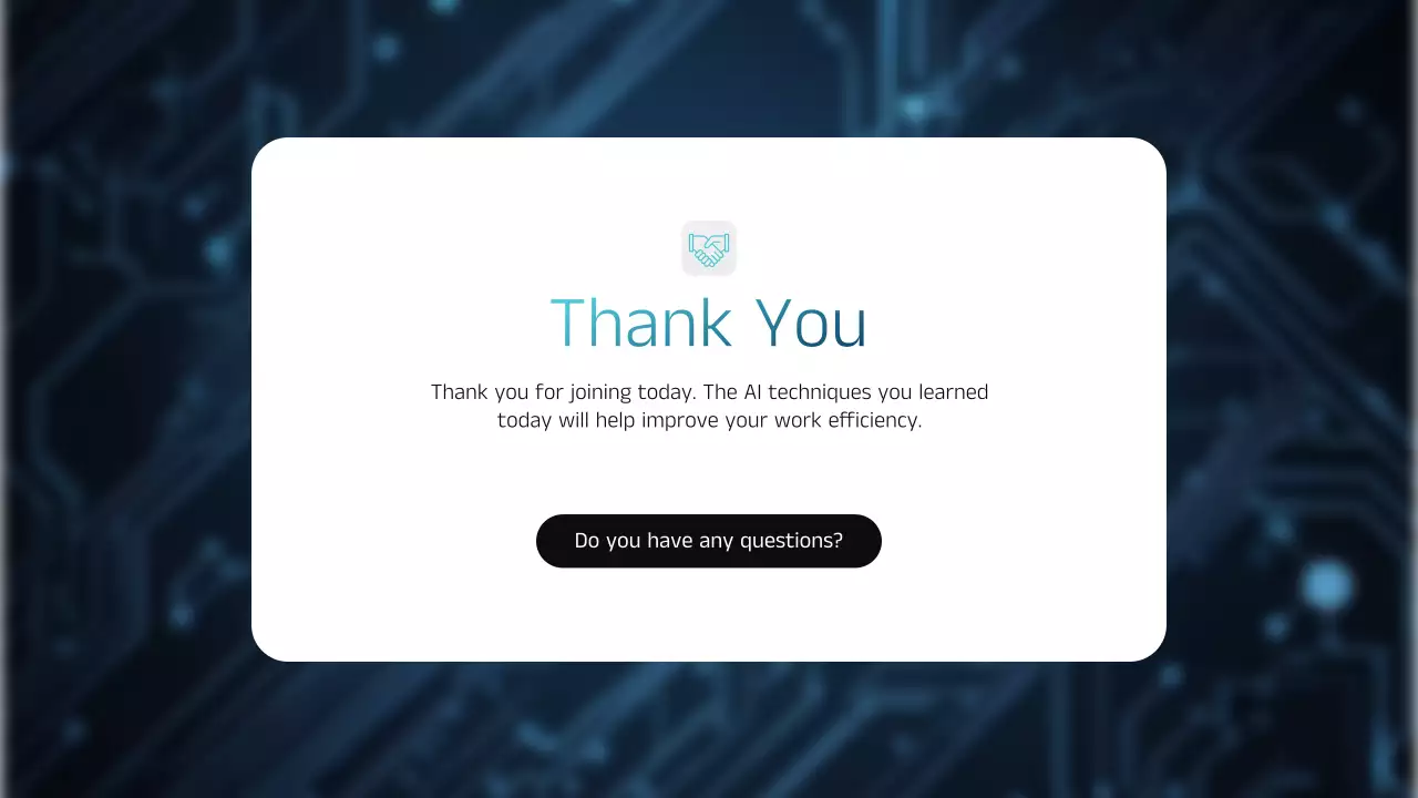 블루 모던 AI 교육 발표 프레젠테이션