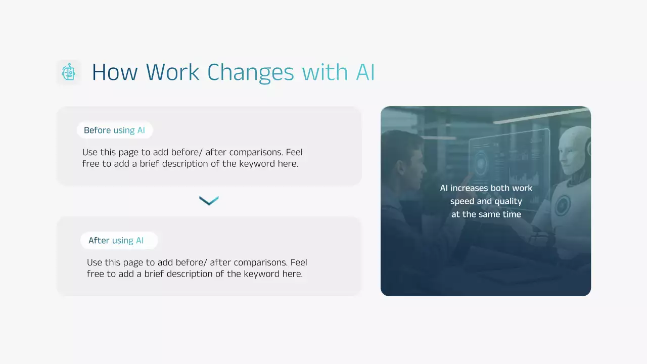 블루 모던 AI 교육 발표 프레젠테이션
