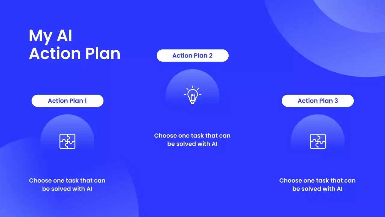블루 모던 AI 교육 행사 발표