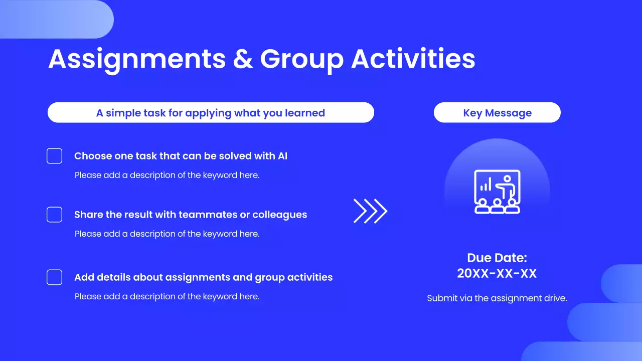 블루 모던 AI 교육 행사 발표