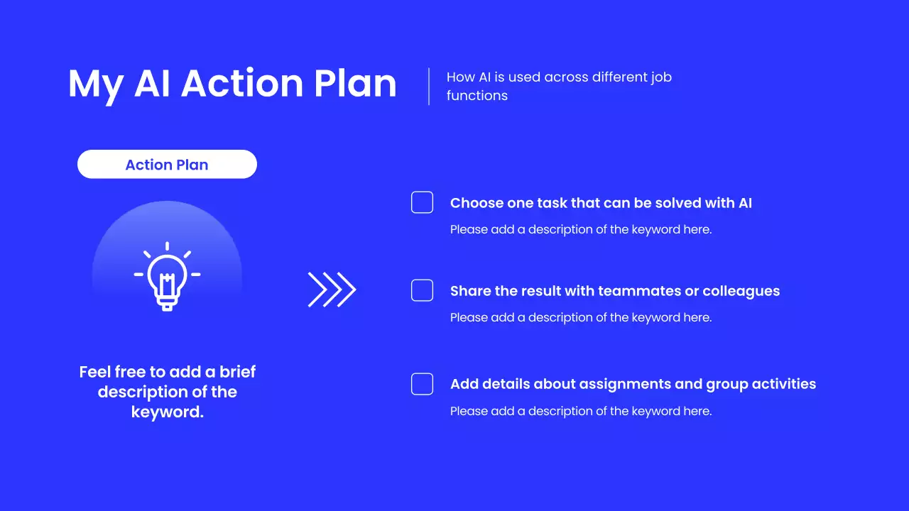 블루 모던 AI 교육 행사 발표