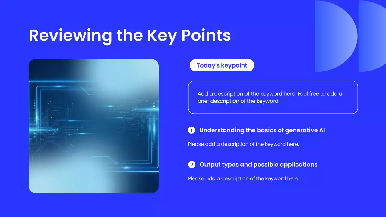 블루 모던 AI 교육 행사 발표