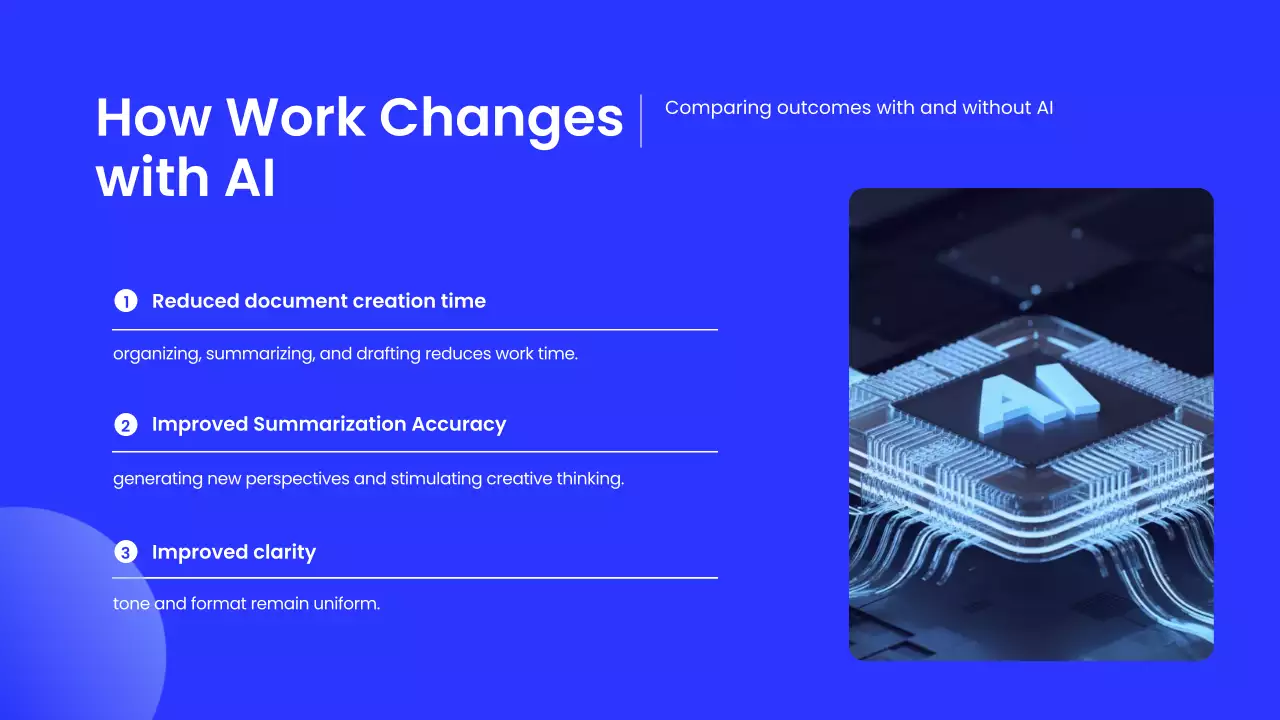블루 모던 AI 교육 행사 발표
