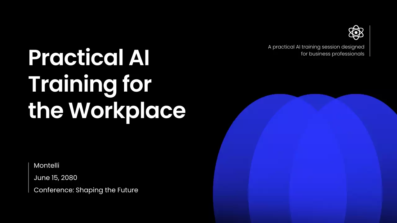 블루 모던 AI 교육 행사 발표