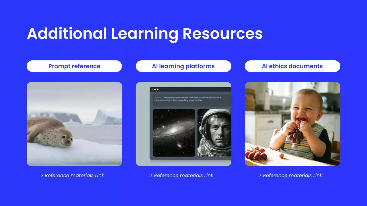 블루 모던 AI 교육 행사 발표