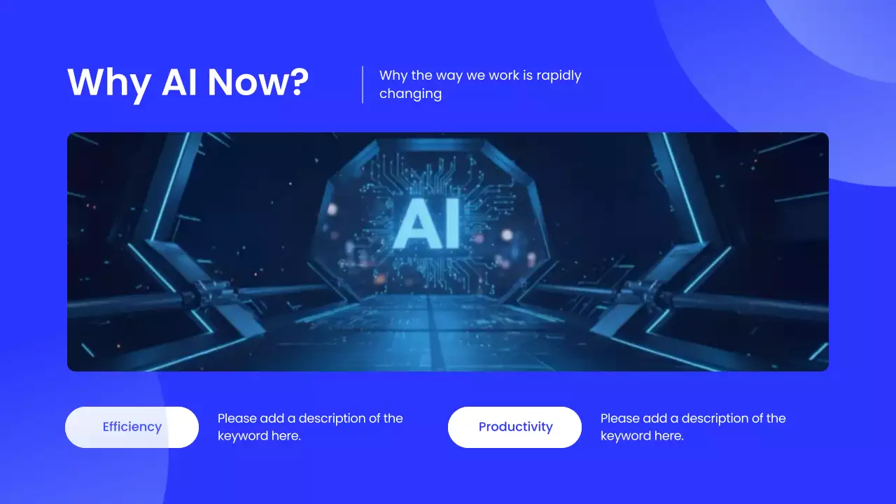 블루 모던 AI 교육 행사 발표