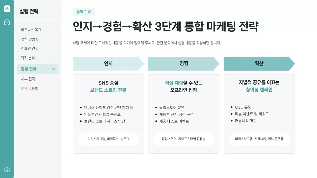 민트 모던 마케팅 제안서