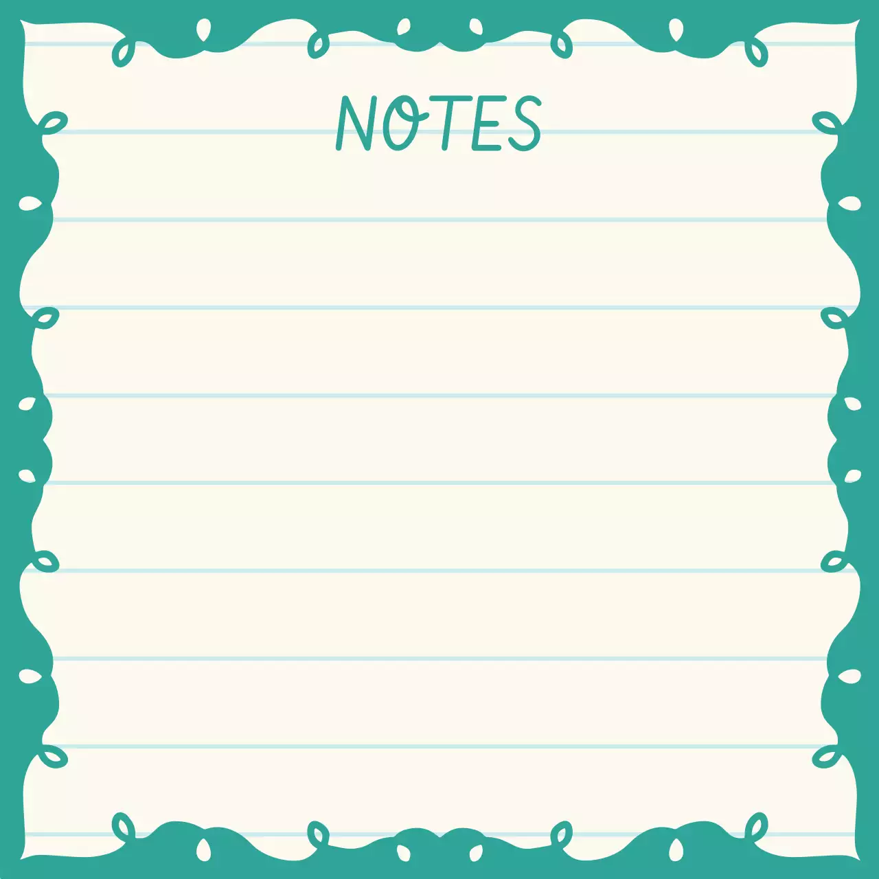 Desain alat tulis vintage berwarna teal.