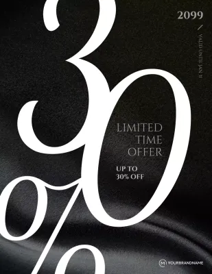 promosi penjualan modern hitam