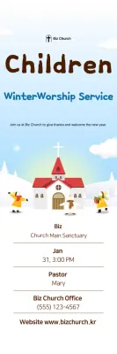 Sky Blue Simple Worship Guide