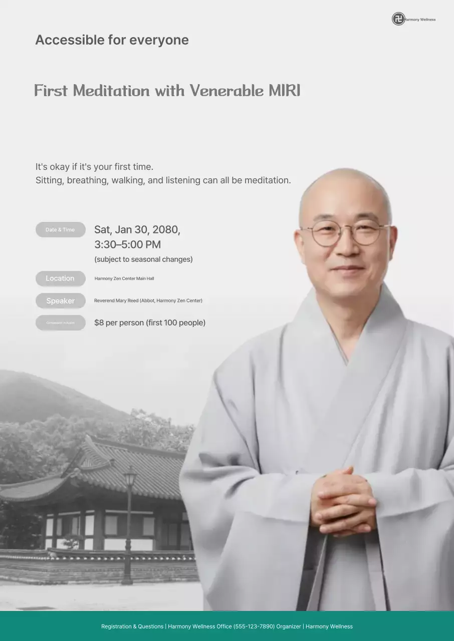 Panduan Meditasi Sederhana Gray