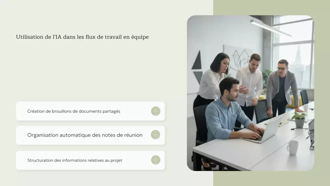Invitation à un cours d'IA minimaliste beige - Présentation