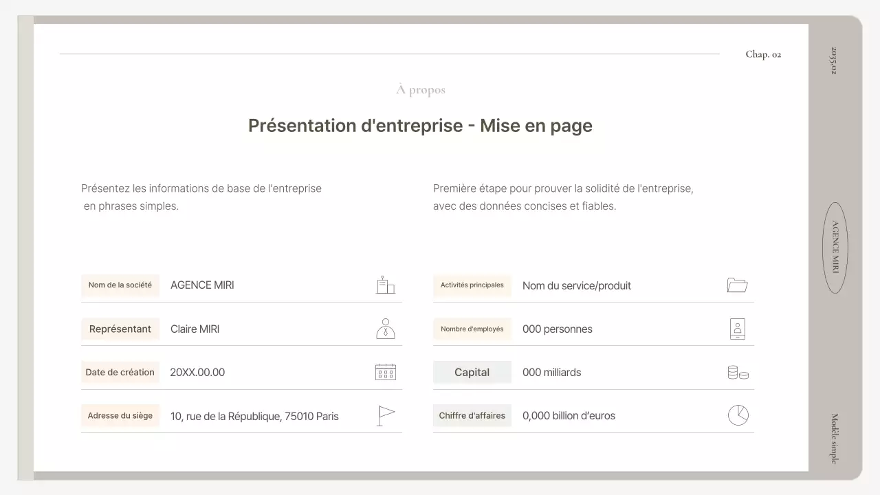 Manuel de rapport de base beige