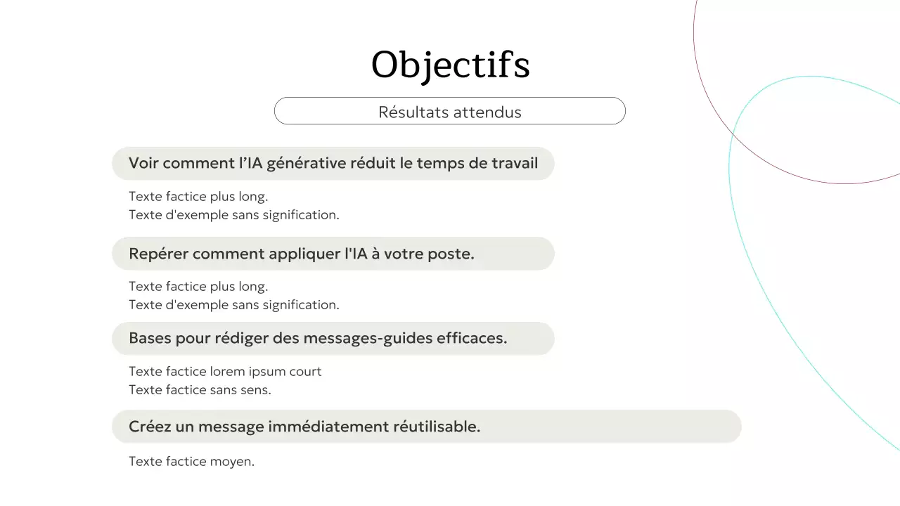 Invitation à un cours d'IA minimaliste beige - Présentation
