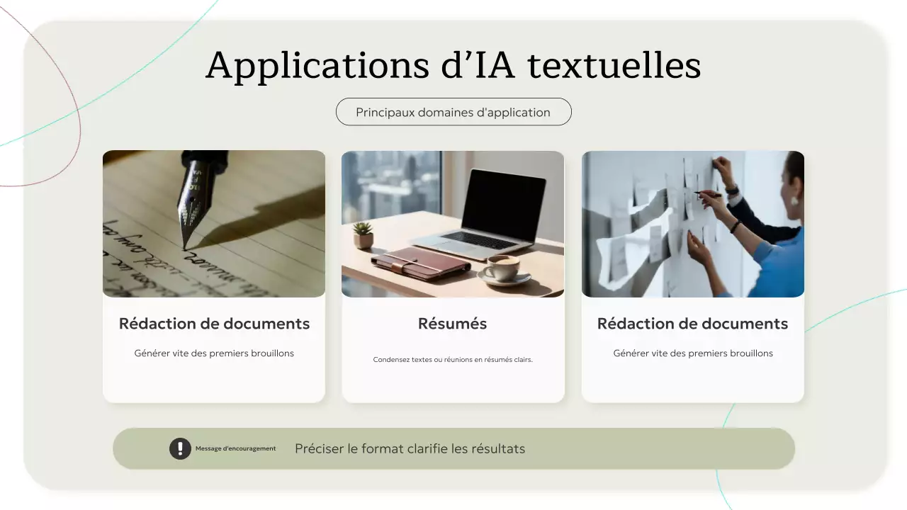 Invitation à un cours d'IA minimaliste beige - Présentation
