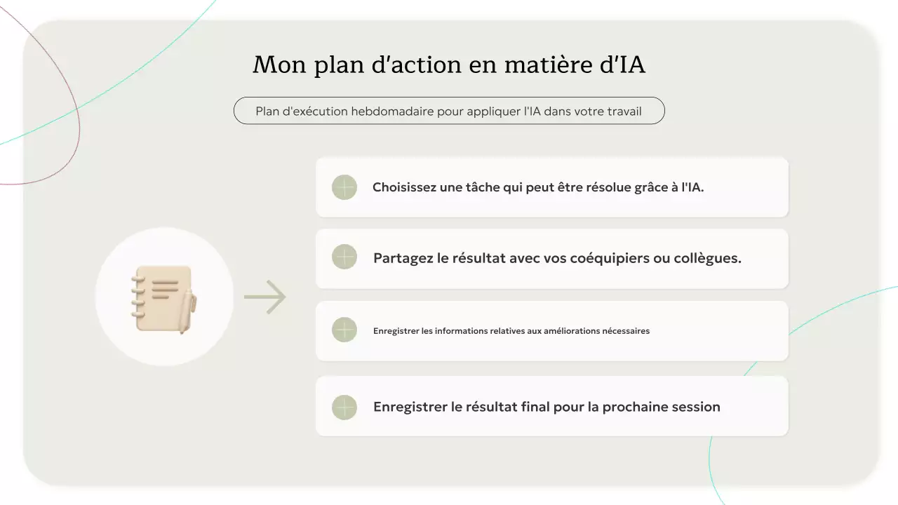 Invitation à un cours d'IA minimaliste beige - Présentation