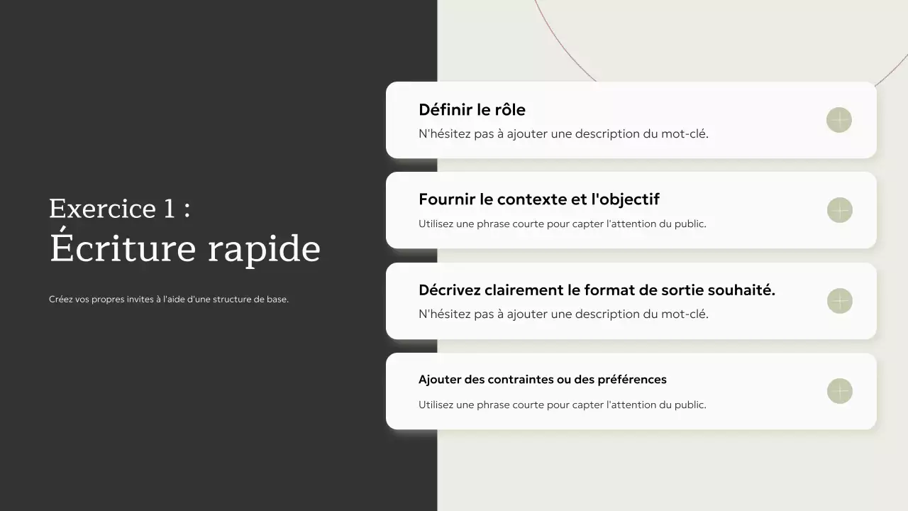 Invitation à un cours d'IA minimaliste beige - Présentation