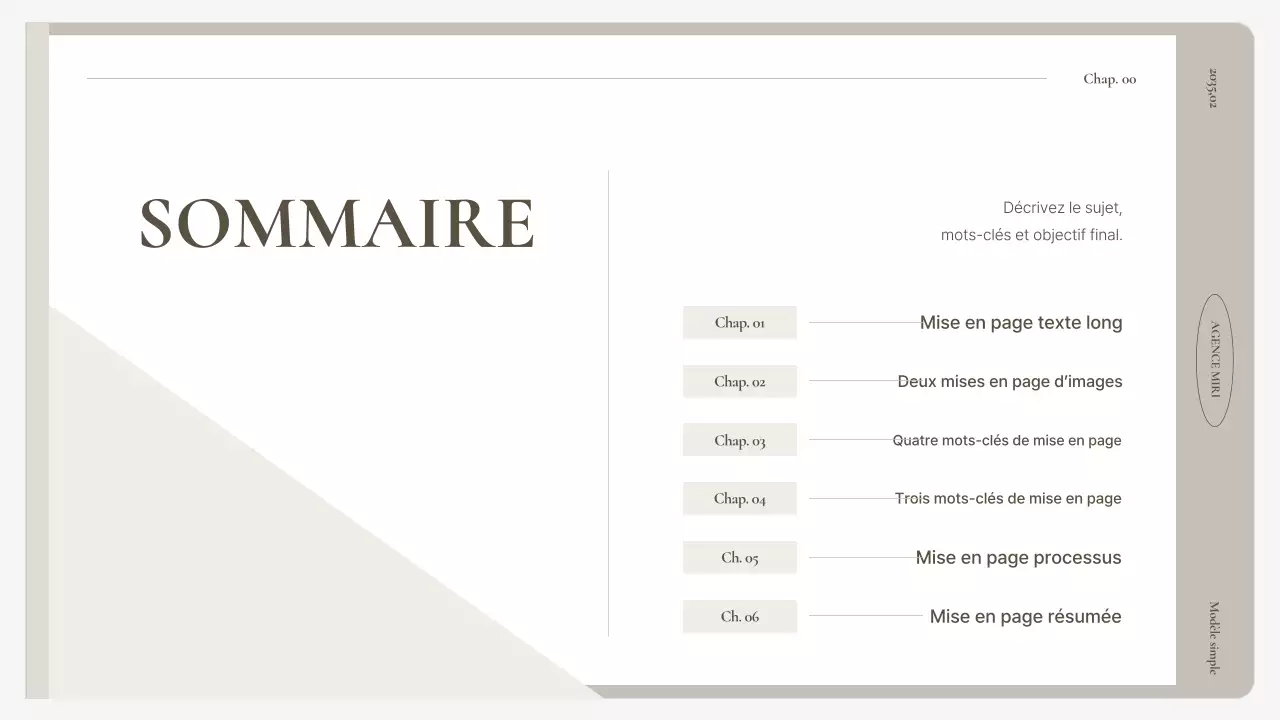 Manuel de rapport de base beige