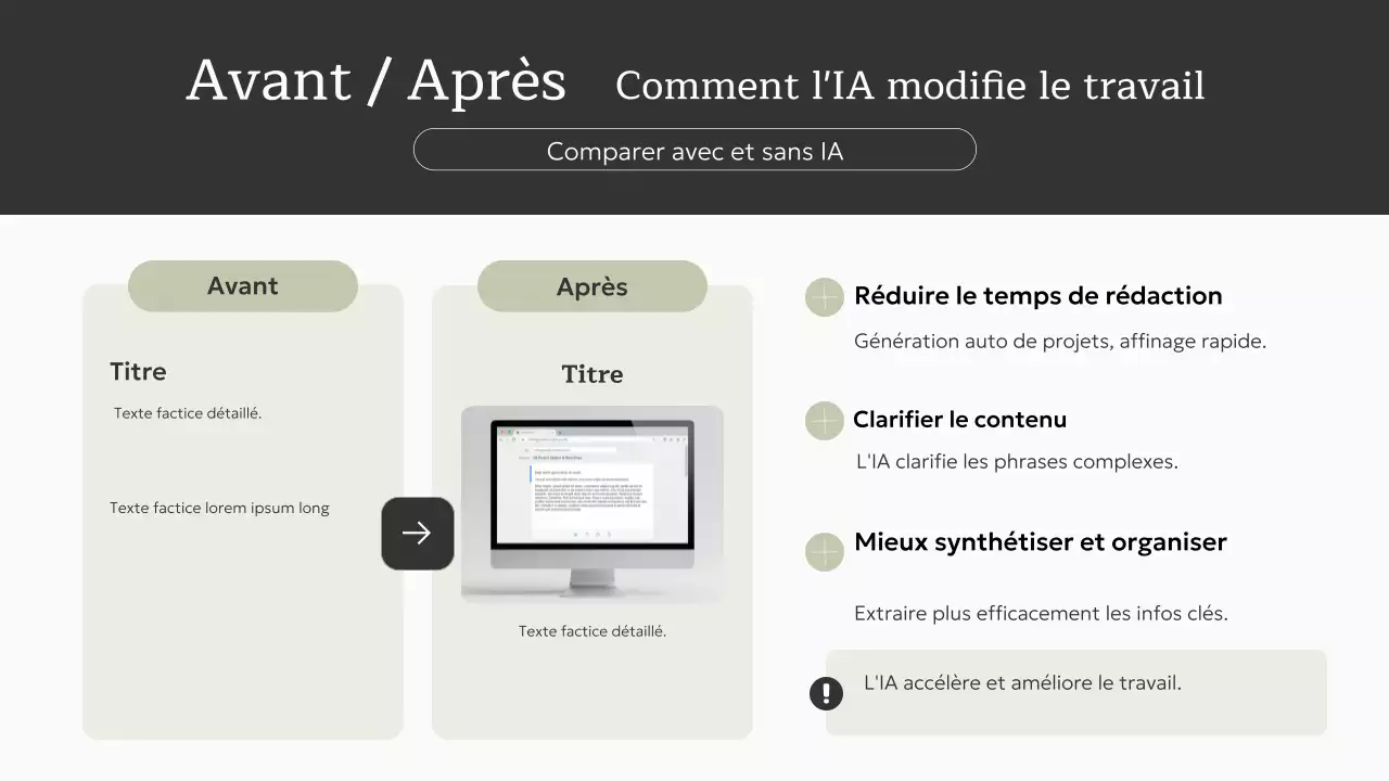 Invitation à un cours d'IA minimaliste beige - Présentation