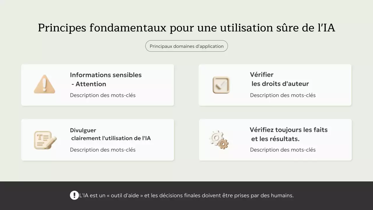 Invitation à un cours d'IA minimaliste beige - Présentation