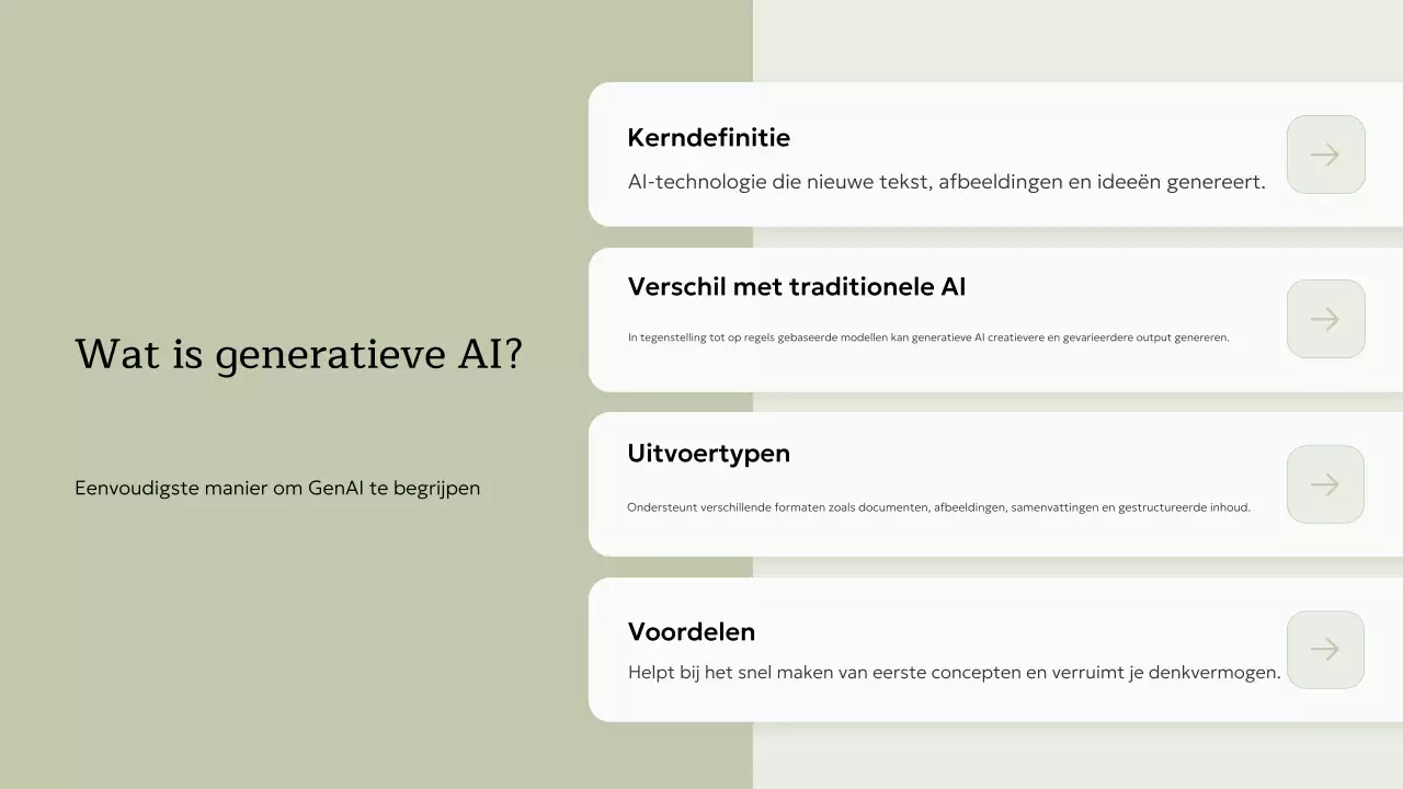 beige minimalistische AI-cursus uitnodiging Presentatie