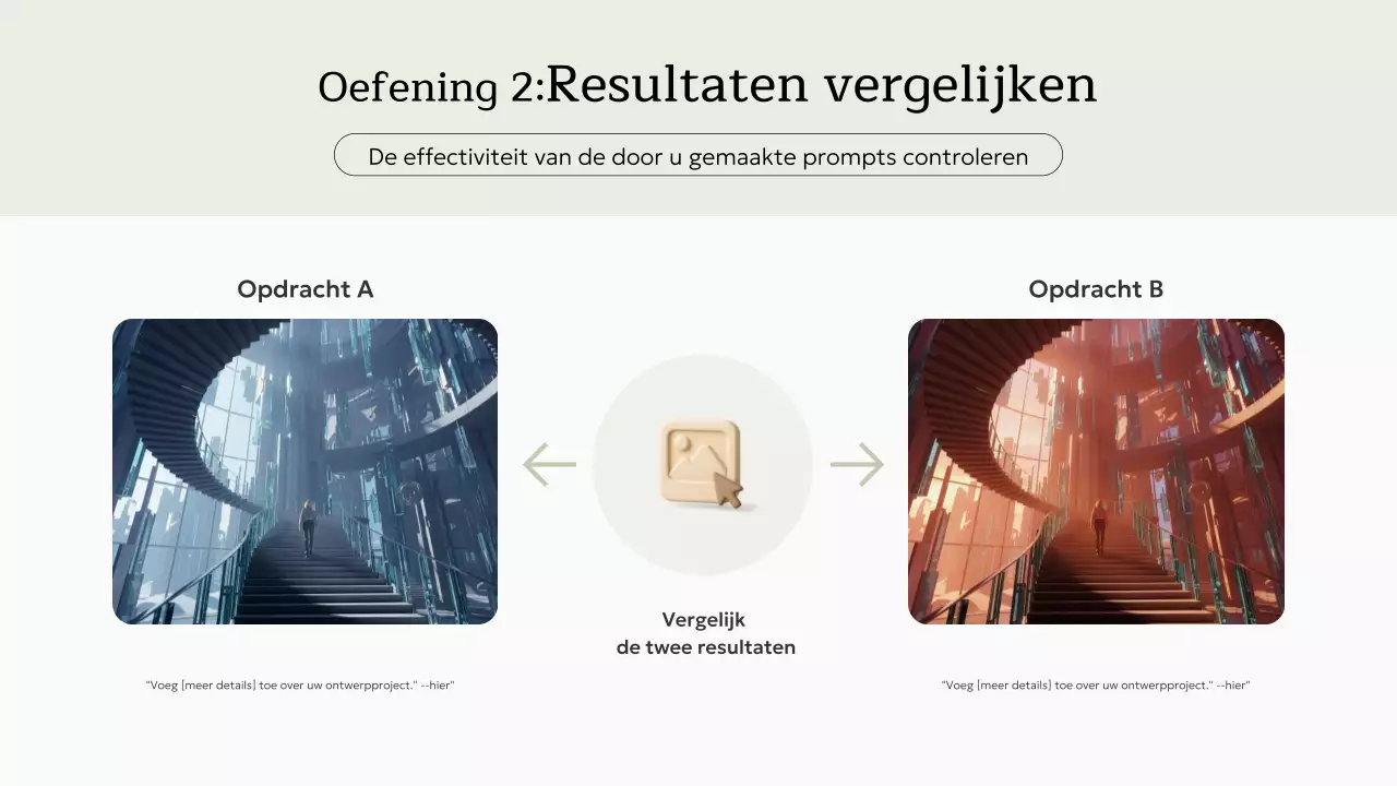 beige minimalistische AI-cursus uitnodiging Presentatie