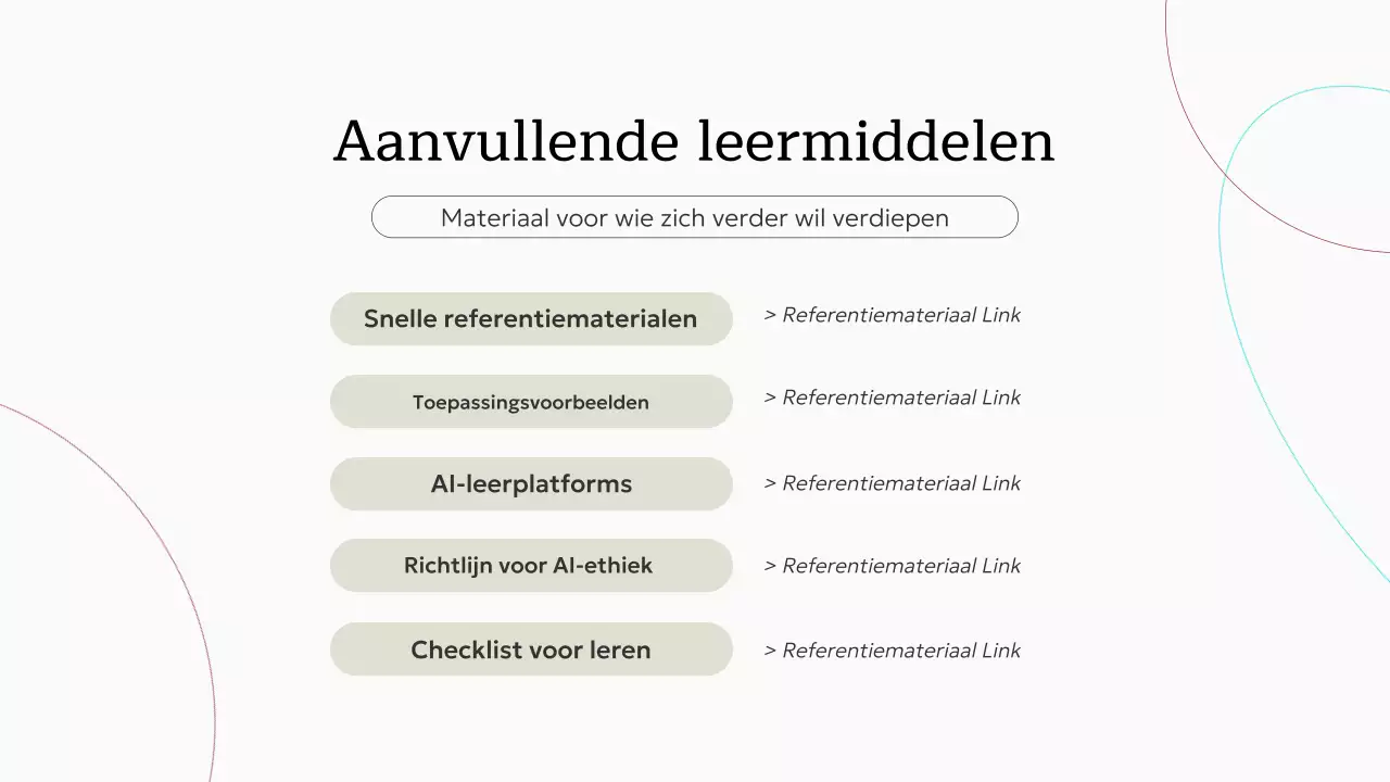 beige minimalistische AI-cursus uitnodiging Presentatie