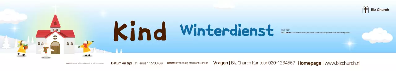 Hemelsblauwe eenvoudige aanbiddingsgids