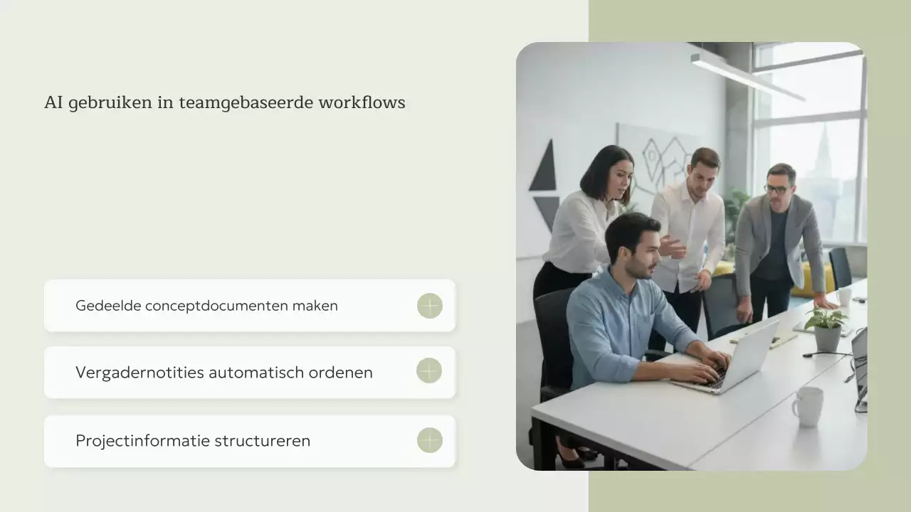 beige minimalistische AI-cursus uitnodiging Presentatie