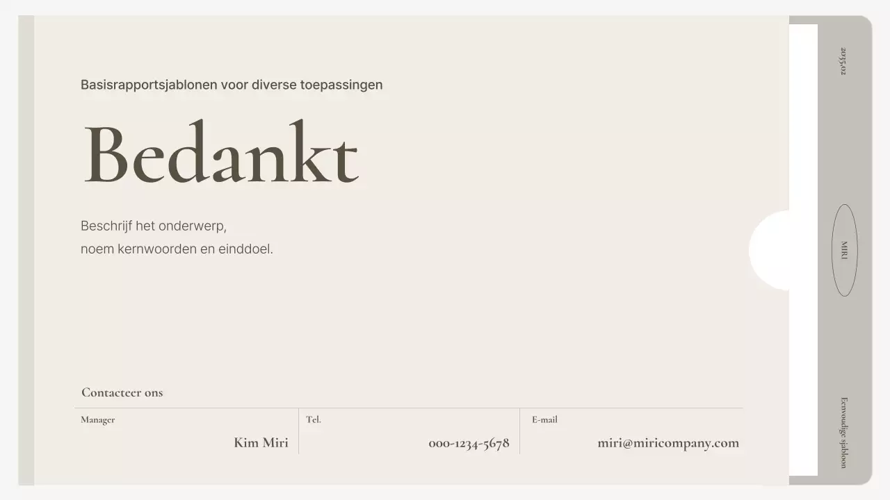 Beige Basis Rapporthandleiding