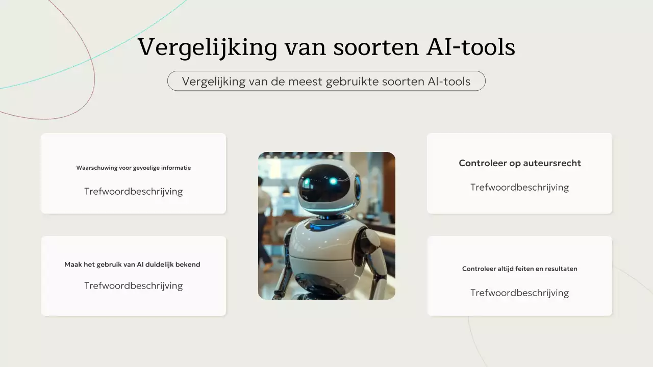beige minimalistische AI-cursus uitnodiging Presentatie