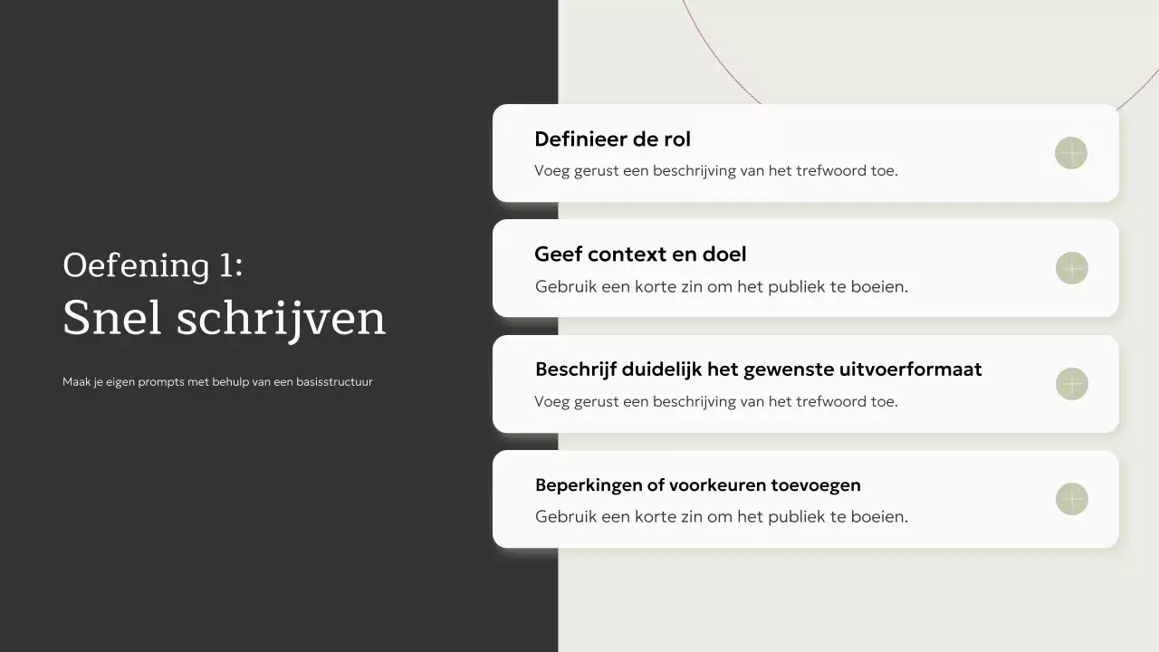 beige minimalistische AI-cursus uitnodiging Presentatie