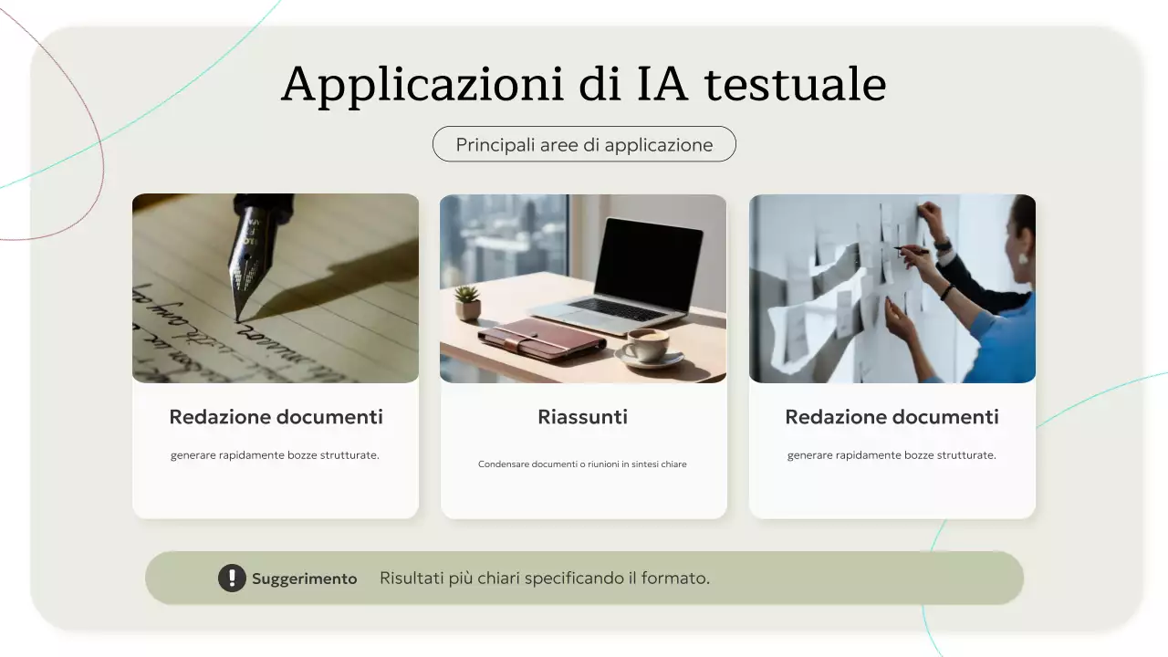 Invito al corso di intelligenza artificiale minimale beige Presentazione