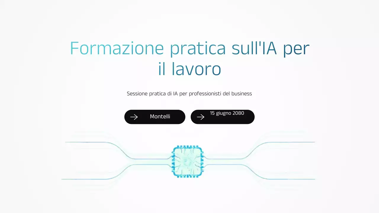 Presentazione dell'annuncio di formazione Blue Modern AI