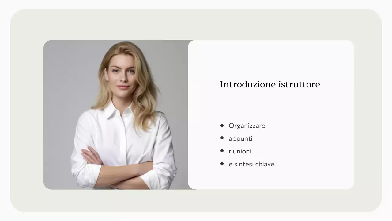 Invito al corso di intelligenza artificiale minimale beige Presentazione