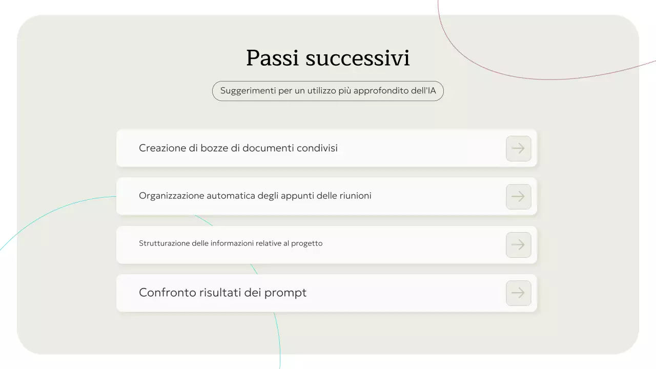 Invito al corso di intelligenza artificiale minimale beige Presentazione