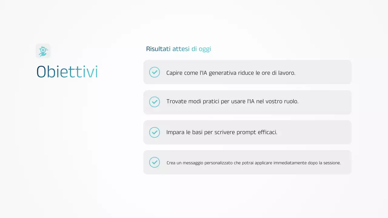 Presentazione dell'annuncio di formazione Blue Modern AI