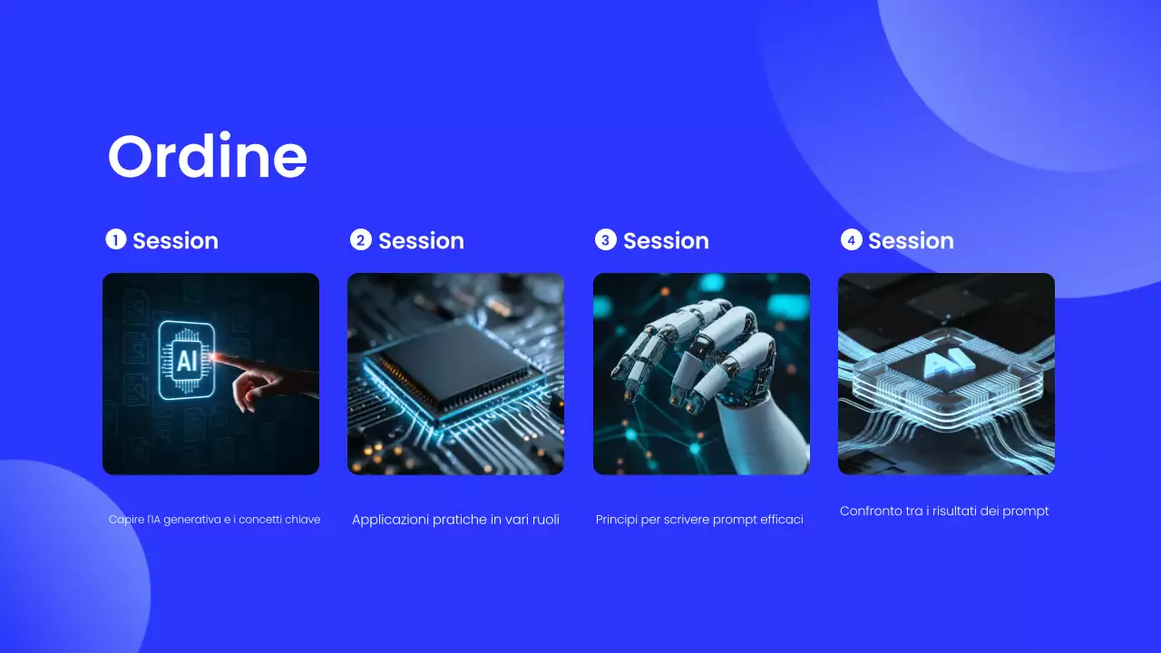 Presentazione dell'evento di formazione Blue Modern AI