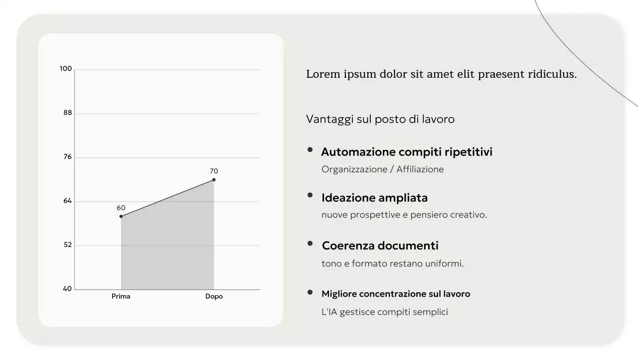 Invito al corso di intelligenza artificiale minimale beige Presentazione