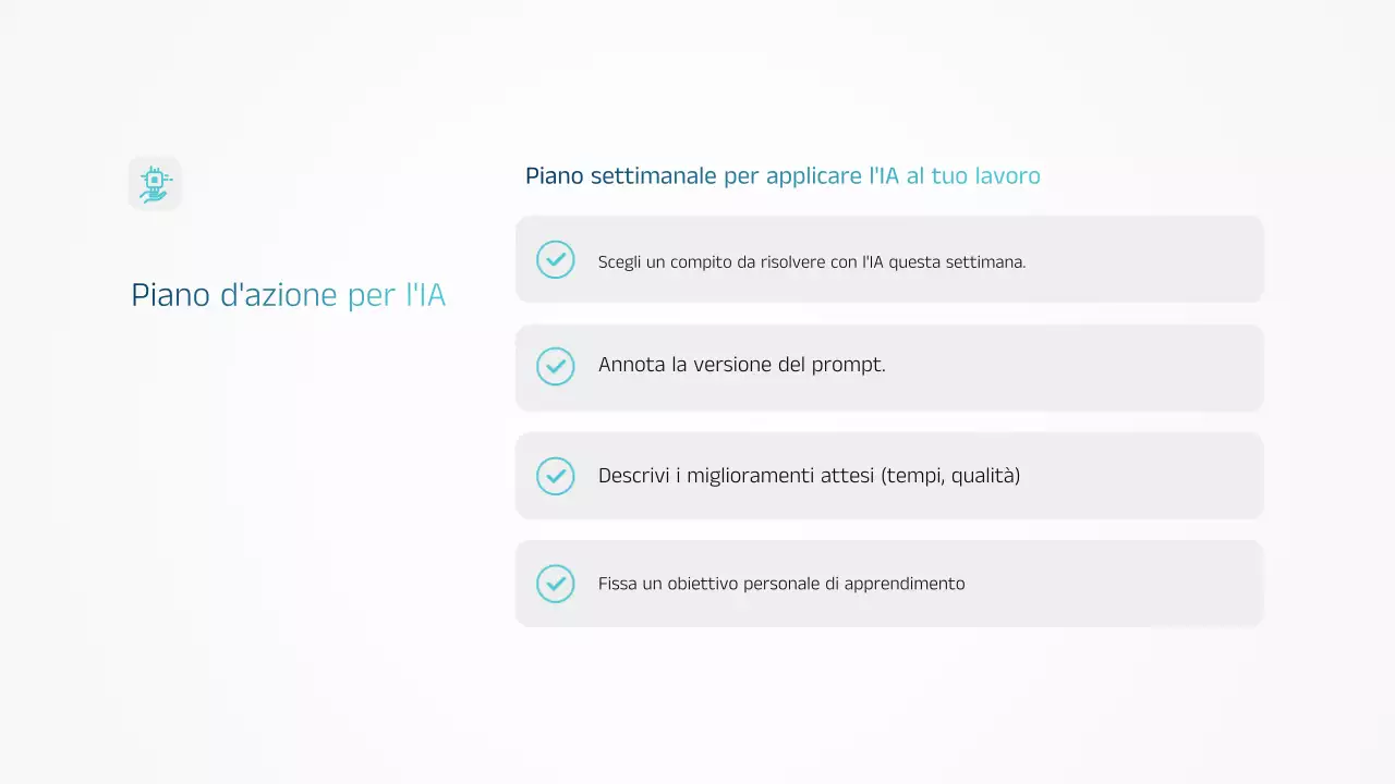 Presentazione dell'annuncio di formazione Blue Modern AI