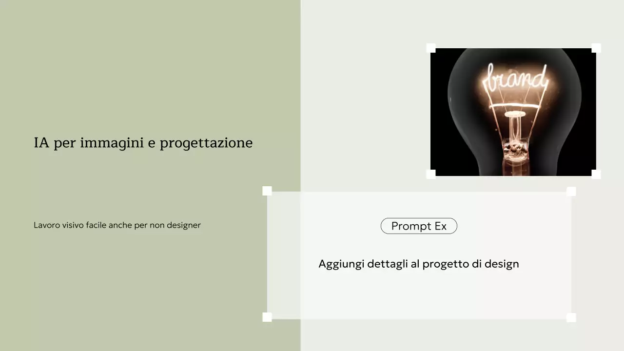 Invito al corso di intelligenza artificiale minimale beige Presentazione